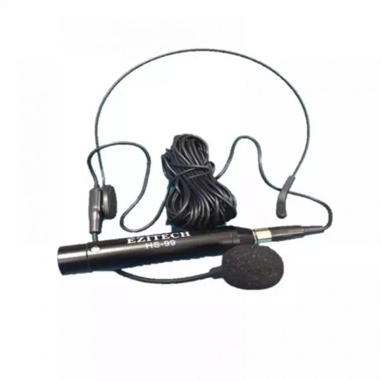 Ezitech HS-99 Phantom Powered Wired Head Microphone